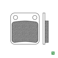 Brzdové destičky, NEWFREN (směs OFF ROAD DIRT ORGANIC) 2 ks v balení