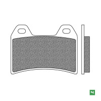 Brzdové destičky, NEWFREN (směs ROAD TT PRO SINTERED) 2 ks v balení
