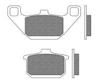 Brzdové destičky, NEWFREN (směs ROAD TOURING ORGANIC) 2 ks v balení