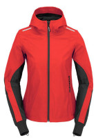 Bunda HOODIE ARMOR LIGHT LADY 2023, SPIDI, dámská (černá/červená)