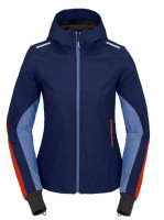 Bunda HOODIE ARMOR LIGHT LADY 2023, SPIDI, dámská (tmavá modrá/červená)