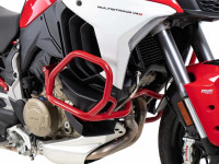Padací rám Hepco Becker červený pro Ducati Multistrada V4/S/S Sport (2021-)/Rally (2023-)