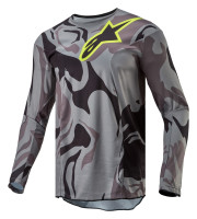 Dres RACER TACTICAL, ALPINESTARS (šedá camo/žlutá fluo/černá) 2024