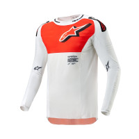 Dres SUPERTECH WARD, ALPINESTARS (bílá/oranžová) 2024