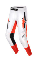 Kalhoty SUPERTECH WARD, ALPINESTARS (bílá/oranžová) 2024