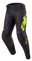 Kalhoty TECHSTAR RANTERA, ALPINESTARS (černá/modrá/žlutá fluo) 2024