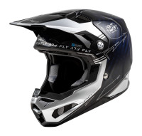 Přilba FORMULA S CARBON, FLY RACING - USA (modrá/stříbrná)