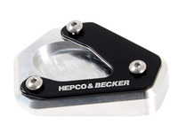 Rozšíření bočního stojanu Hepco Becker stříbrná/černá pro Kawasaki Z 900 (2017-) / Z 900 SE (2022-)