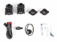 LED přídavné světlomety Hepco Becker (sada) včetně univerzální montážní sady, kabelového svazku a spínače pro Kawasaki Versys 1000 S / SE (2019-)