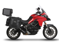 Kompletní sada sedlových brašen SHAD TERRA TR40 a  černého hliníkového 37L topcase, včetně montážní sady SHAD DUCATI MULTISTRADA 950 / 1200 / 1260