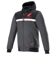 Bunda CHROME STREET HOODIE HONDA kolekce, ALPINESTARS (černá/šedá/červená)