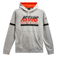 Mikina CLUB HOODIE, ALPINESTARS (šedá/černá/červená)