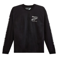 Triko AUTHENTICATED TEE, ALPINESTARS (černá/bílá)