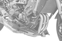 Spoiler motoru PUIG 7692C karbonový vzhled včetně samolepek MT-09 13-17/TRACER 15-17'