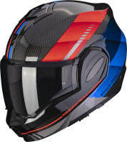 Moto přilba SCORPION EXO-TECH EVO CARBON GENUS černo/modro/červená