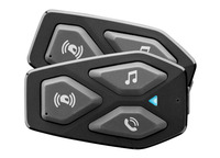 Bluetooth headset pro uzavřené a otevřené přilby Interphone U-COM3, Twin Pack