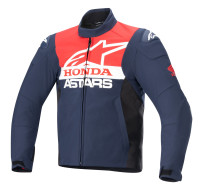 Bunda SMX WATERPROOF HONDA kolekce, ALPINESTARS (modrá/černá/červená/bílá) 2026