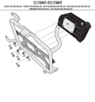 Montážní kit pro box Kappa KS250 KTL1156KIT pro KL5126 BMW G 310 GS (17-19), HONDA X ADV 750 (17-19)
