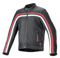 Bunda DYNO, ALPINESTARS (černá/rubínová červená/béžová) 2026