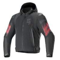 Bunda ZACA AIR VENOM WATERPROOF, ALPINESTARS (černá/červená fluo) 2026