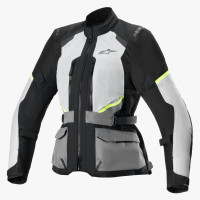 Bunda STELLA ANDES AIR DRYSTAR, ALPINESTARS, dámská (světle šedá/tmavě šedá/černá/žlutá fluo) 2026