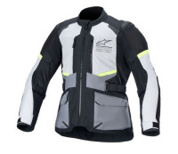Bunda ANDES AIR DRYSTAR, ALPINESTARS (světle šedá/tmavě šedá/černá/žlutá fluo) 2026