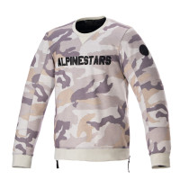 Bunda LEGIT CREW FLEECE, ALPINESTARS (světle šedá camo)