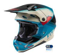 Přilba FORMULA CP, FLY RACING - USA (černá/šedá/tyrkysová)