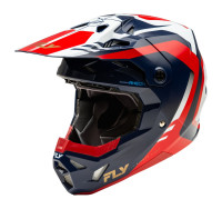 Přilba FORMULA CP, FLY RACING - USA (červená/bílá/modrá)