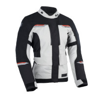 Bunda MONDIAL 2.0 DRY2DRY™, OXFORD ADVANCED, dámská (světle šedá/černá/červená)