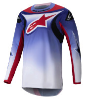 Dres FLUID WURX, ALPINESTARS (fialová/červená) 2025