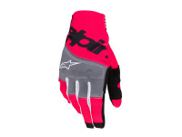 Rukavice TECHSTAR, ALPINESTARS (černá/růžová fluo) 2026
