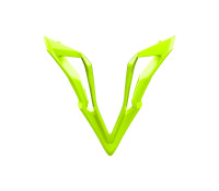 Kryt bradové ventilace pro přilbu WRAAAP, AIROH (Lollipopp / Diamond - žlutý fluo lesklý)