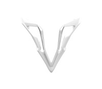 Kryt bradové ventilace pro přilbu WRAAAP, AIROH (bílý lesklý)