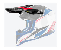 Kšilt pro přilbu AVIATOR 3, AIROH (Push - modro červený lesklý)