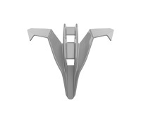 Kryt bradové ventilace pro přilbu TWIST 3, AIROH (šedý lesklý)