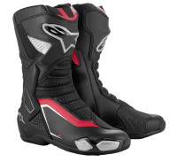 Boty SMX-6 3, ALPINESTARS (černá/stříbrná/červená) 2026