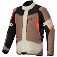 Bunda ST-1 WATERPROOF, ALPINESTARS (tmavá khaki/písková/černá/červená fluo) 2026