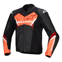 Bunda FASTER 3, ALPINESTARS (černá/červená fluo) 2026