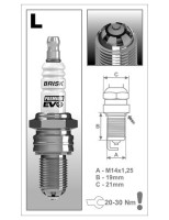 Zapalovací svíčka LR15SXC řada Premium EVO , BRISK - Česká Republika