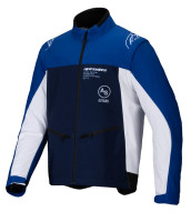 Bunda LITE-DURA SOFTSHELL, ALPINESTARS (modrá/bílá) 2026