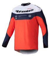 Dres PRO-DURA, ALPINESTARS (modrá/oranžová/bílá) 2026