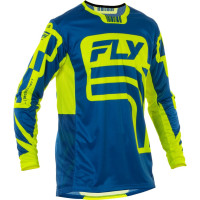 Dres LITE LANCER, FLY RACING - USA 2025 (modrá/hi-vis)