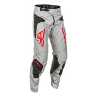 Kalhoty KNETIC SYM, FLY RACING - USA 2025 (šedá/červená/černá)
