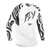 Dres EVOLUTION, FLY RACING - USA 2025 (bílá/černá)