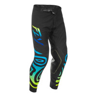 Kalhoty EVOLUTION, FLY RACING - USA 2025 (černá/modrá/hi-vis)