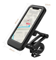 POUZDRO NA MOBILNÍ TELEFON VČETNĚ DRŽÁKU (VNITŘNÍ ROZMĚRY 175 X 80 X 8 MM), Q-TECH