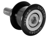 Rolny - adaptéry kyvné vidlice pro osazení zadního stojanu, OXFORD (šroub M6, alu slitina, protočné provedení, černé)