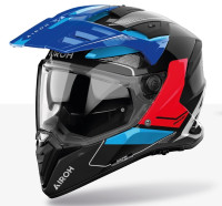 Přilba BANDIT Tune, AIROH (modrá/červená lesklá) 2026