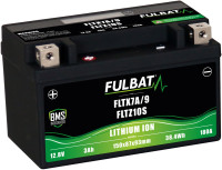 Lithiová baterie  LiFePO4  YTX7A-BS, YTX9-BS, YTZ10S-BS  FULBAT  12V, 3Ah, 180A, hmotnost 0,65 kg, 150x87x93